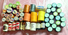 55 x Vintage Sylko, Sandelon & other brands Plastic Cotton Reels. Asst. Colours.