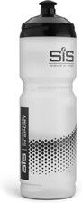 SIS Clear Sports Water Bottle, Plastic Water Bottle, Black Logo, Transparent Col