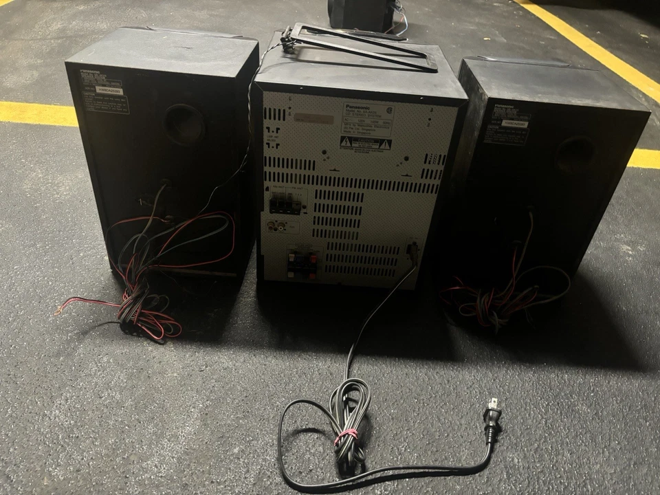 Panasonic Radio Stereo System Boombox SA-AK25 5 CD Changer dual Tape Fully Works - Image 4 of 4