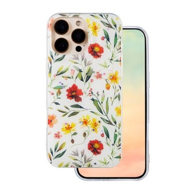 Für Apple iPhone 12 - Etui Schutz Hülle Muster Case HandyTasche Blumen Bunt GLOW