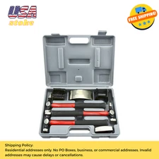 Neiko 20709A Heavy Duty Auto Body Hammer and Dolly Kit, 7 Piece