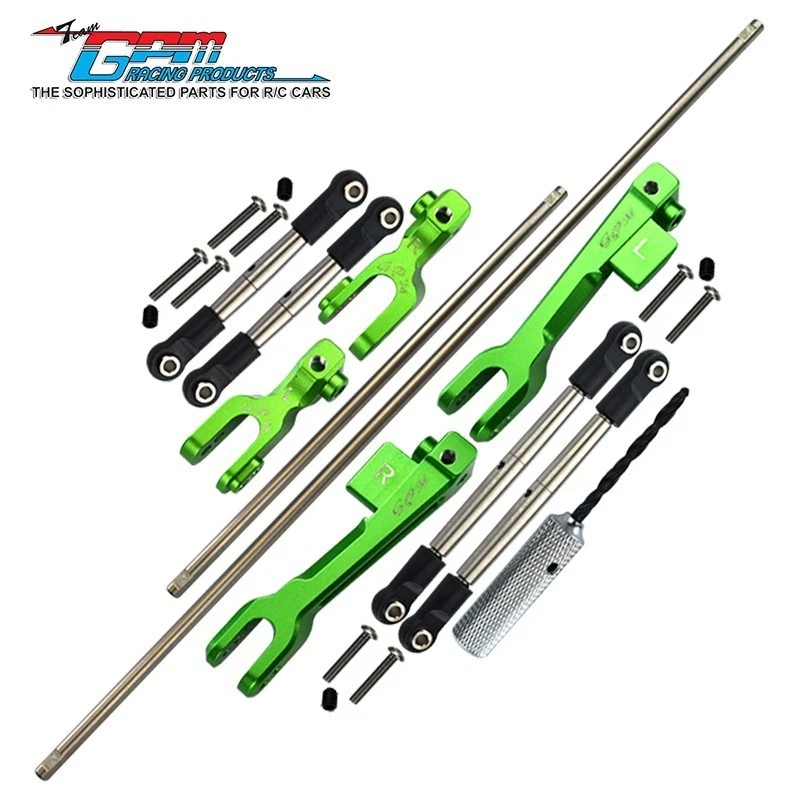 GPM Spring F+R Sway Bar &Arm & Stainless Steel Linkage For TRAXXAS UDR 85076-4 - Image 3 of 4