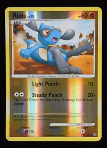 Riolu 91/127 Platinum Reverse Holo Pokemon Card