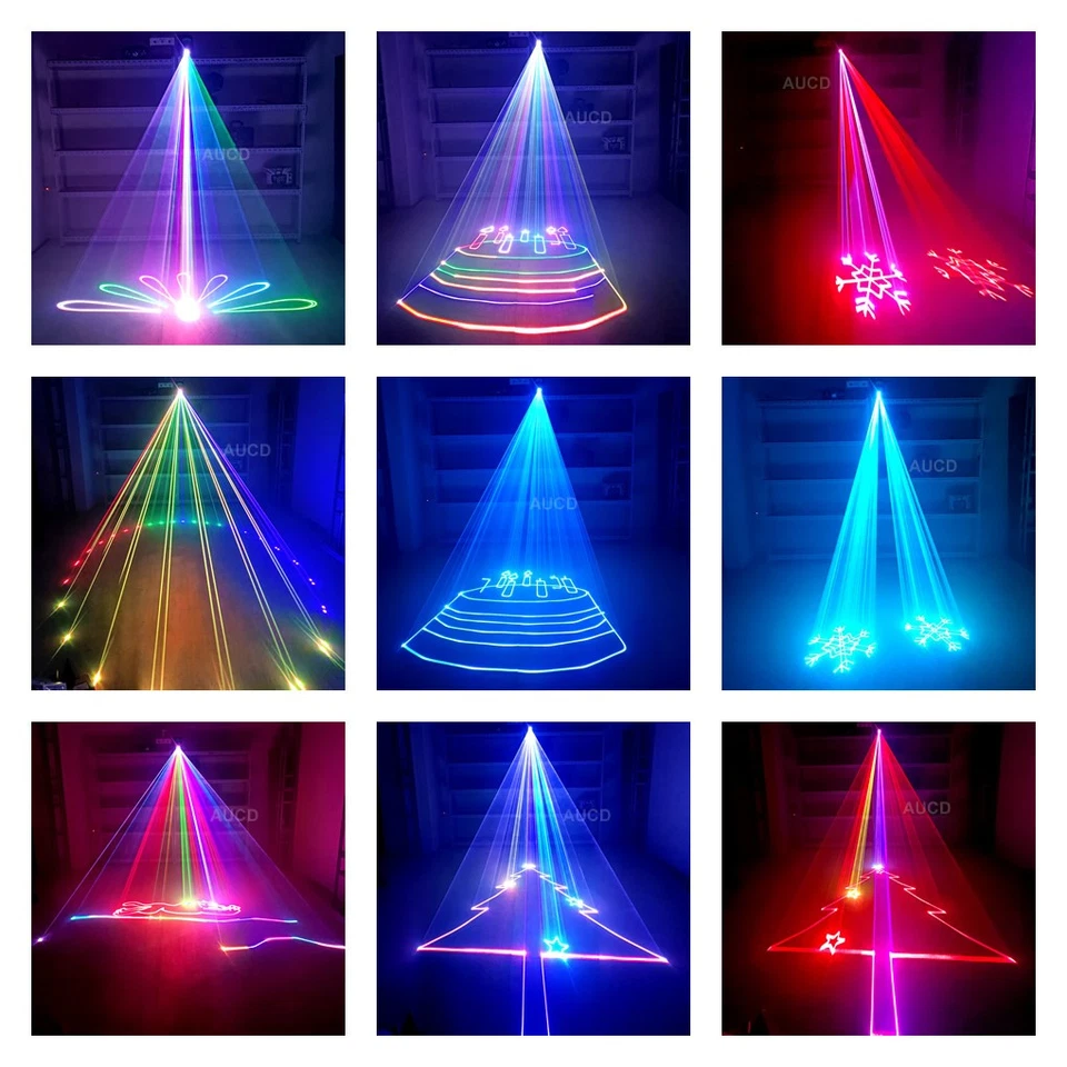 Phone APP Edit 3W RGB Laser Outdoor Garden IP65 Waterproof Show Projector Lights - Image 2 of 4