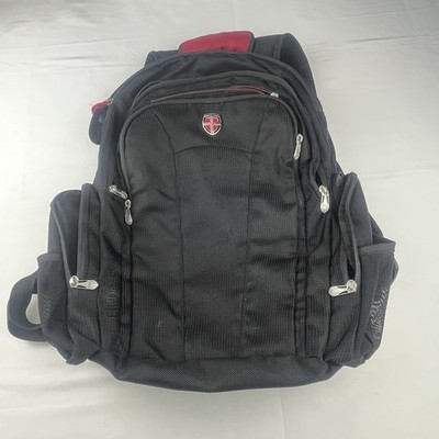 Ellehammer Check Point Travel Backpack Laptop Bag w/ Detachable Padded Sleeve