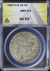 1887-O Morgan Silver Dollar ANACS AU 53
