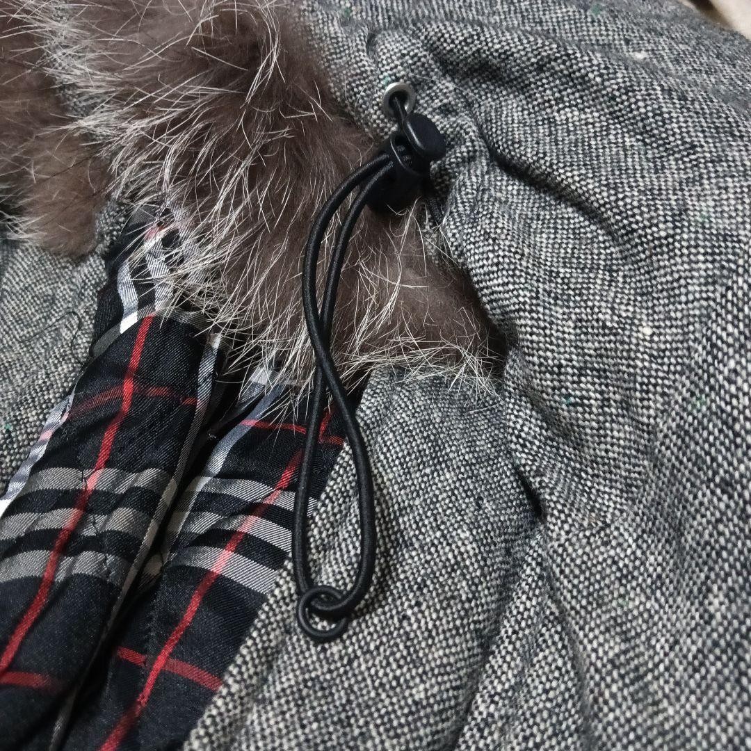 BURBERRY BLACK LABEL Down Jacket Gray Check Size M From Japan thumbnail 12