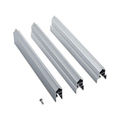 ASI GLOBAL PARTITIONS  Headrail,65'' D,65'' H,3/4'' W,Al/SS 809JH1