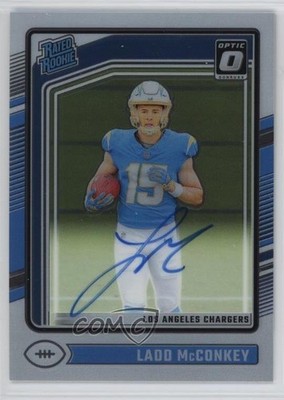 2024 Panini Donruss Optic Rated 114/325 Ladd McConkey #266 Rookie Auto RC 1o0v
