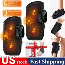 Electric Foot Ankle Massager Relieve Ankle Pain 6 Heat Levels, 3 Vibration Modes