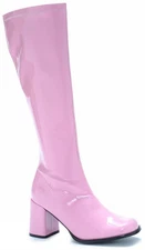 Women's Pink Patent Go Go Boots - Rubie's