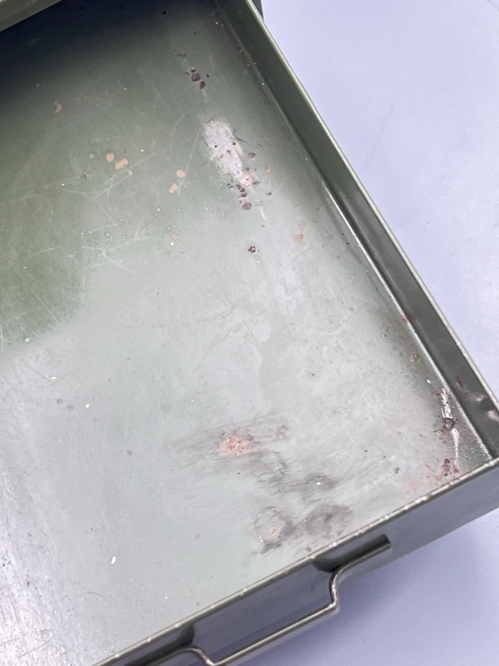 Armário de relojoeiros antigos boticário de metal industrial Swartchild & Company - Imagem 3 de 4