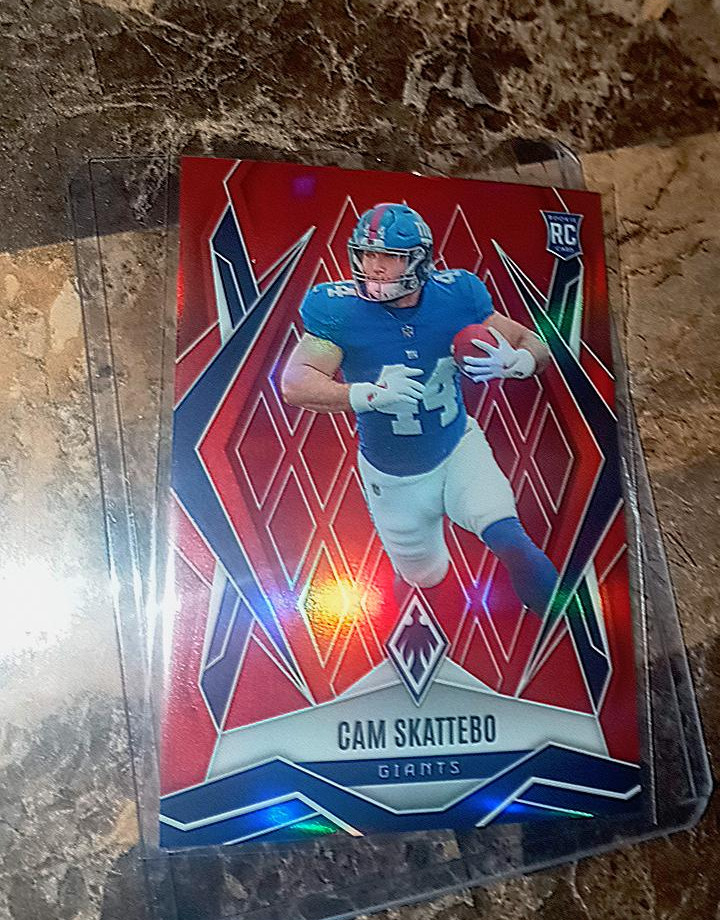 2025 Panini Phoenix Rcs Cam Skattebo #168 Red Prizm /99 (RC) Grade It Clean🔥ssp