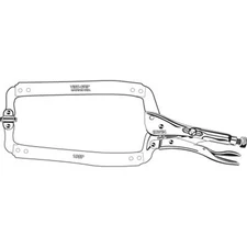 Irwin Vise Grip 18SP Locking C-Clamp Pliers 18" 0-8 w/Swiv