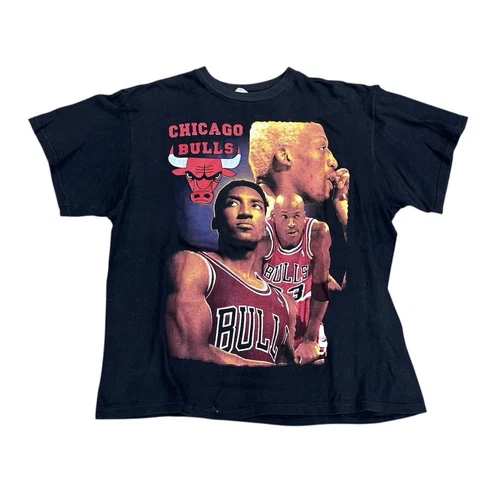 CHICAGO BULLS VINTAGE 90'S RAP TEE SINGLE STITCH JORDAN, PIP Vintage vintage concert t-shirt, vintage, single stitch, B+ condition