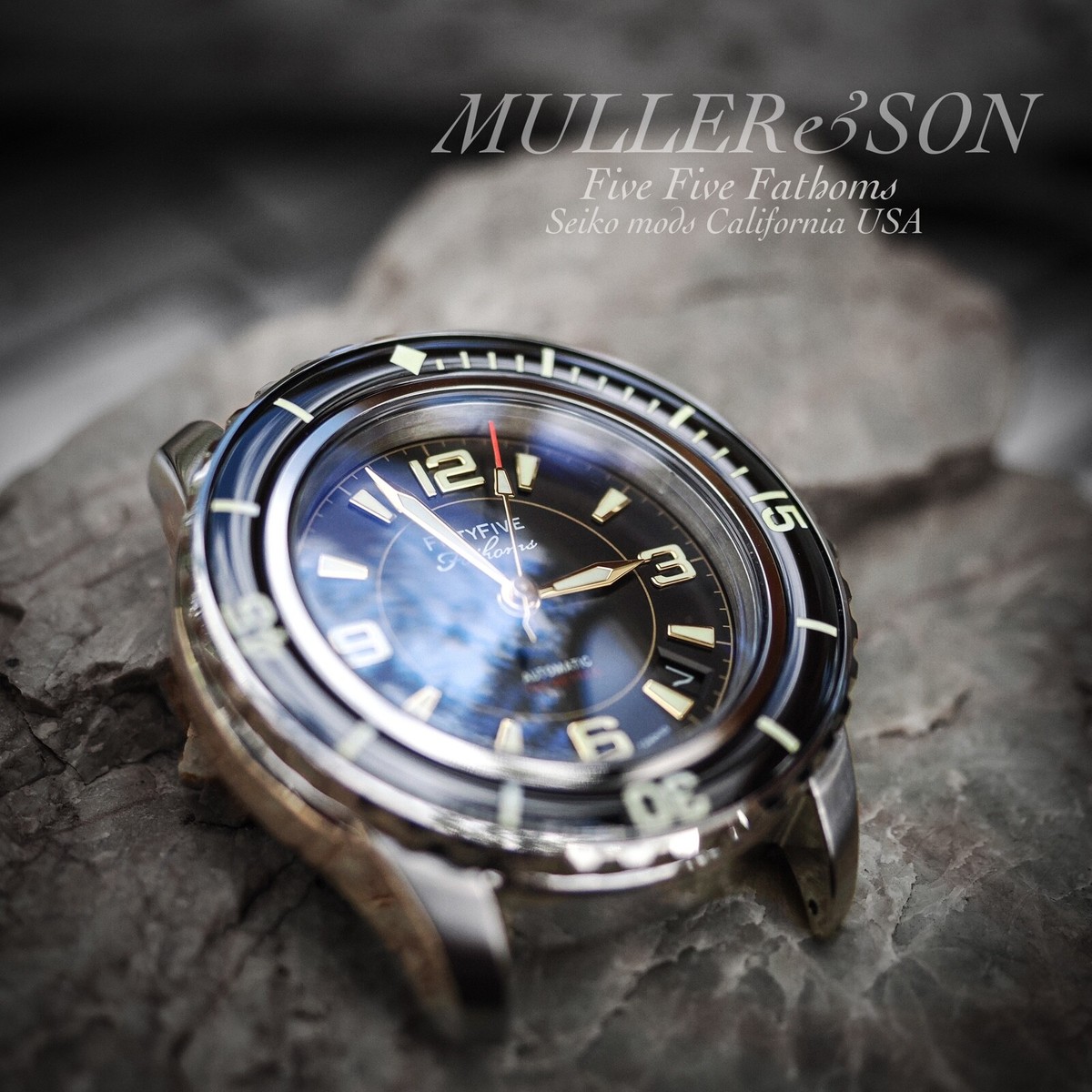 Müller&Son [Modern Gold] Watch Mod Refurbished Seiko Fifty Five