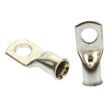  2 1/0 AWG gauge 5/16" Tinned Copper Crimp Ring Terminal Lug QTY 2 Pack