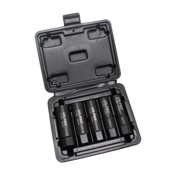 US PRO 5pc Deep Impact Twist Socket Set 10 11, 13 ,14, 16mm, Damaged Bolts 7534