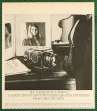 Hasselblad Camera A Sound Investment Quality Dividends Vintage Print Ad 1975