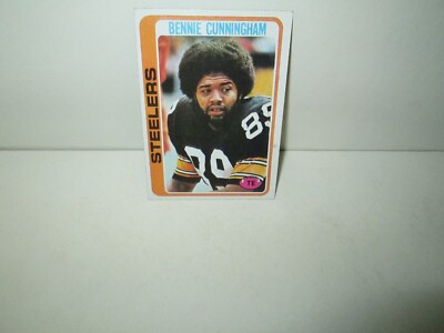 BENNIE CUNNINGHAM 1978 Topps Card #371 Rookie Rc PITTSBURGH STEELERS Clemson NM
