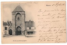 Old postcard 77 - MORET (Seine et Marne) - Porte de Bourgogne - Back undivided, 1900