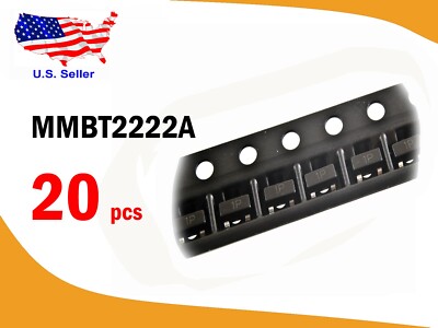 MMBT2222A (20 pcs) 2N2222A SOT-23 NPN SMD Transistor  - Free & Fast shipping