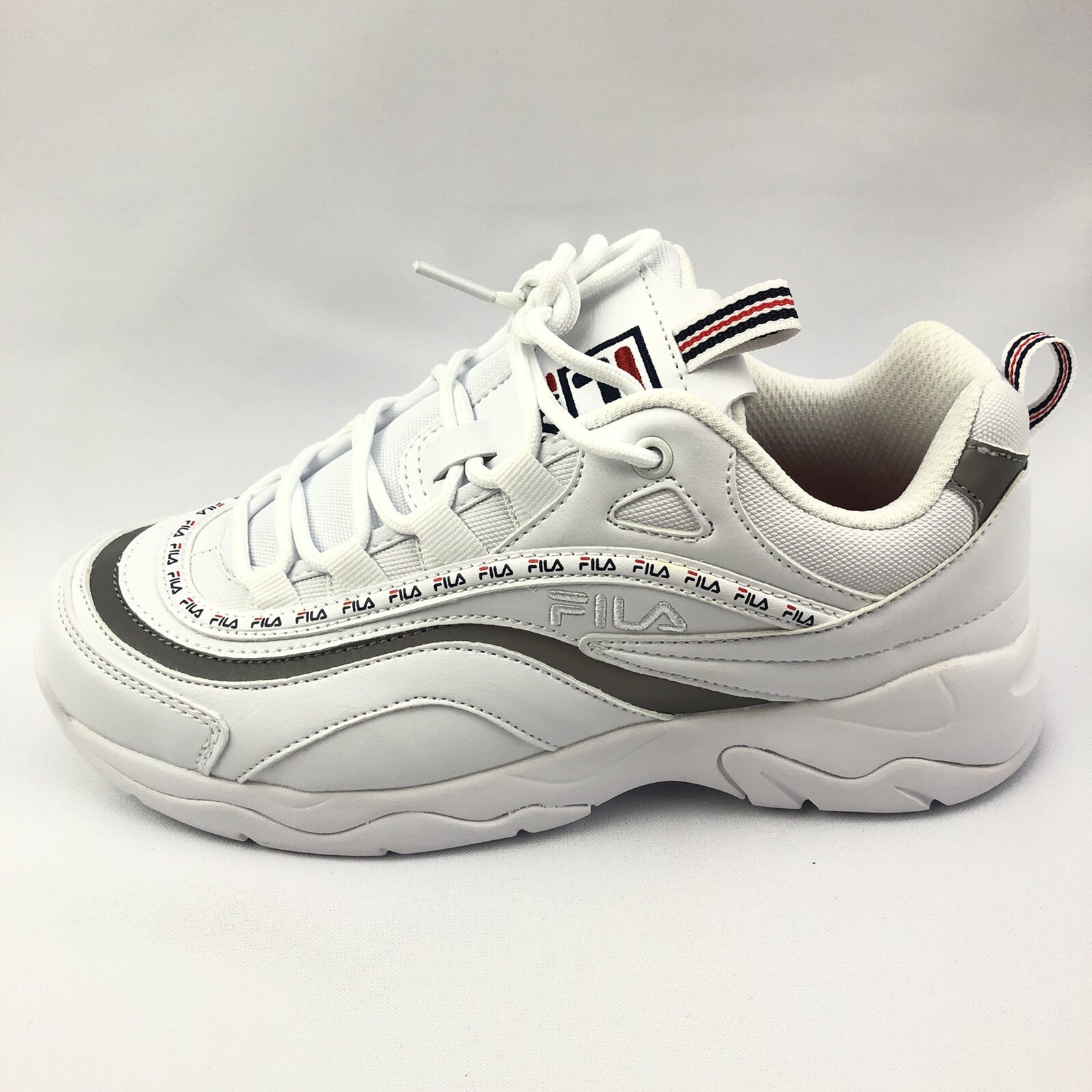 fila ray white metallic