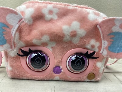 Pink Cattitude Purse Pets Cat Blinking Eyes With Sound Girls Purse Bag