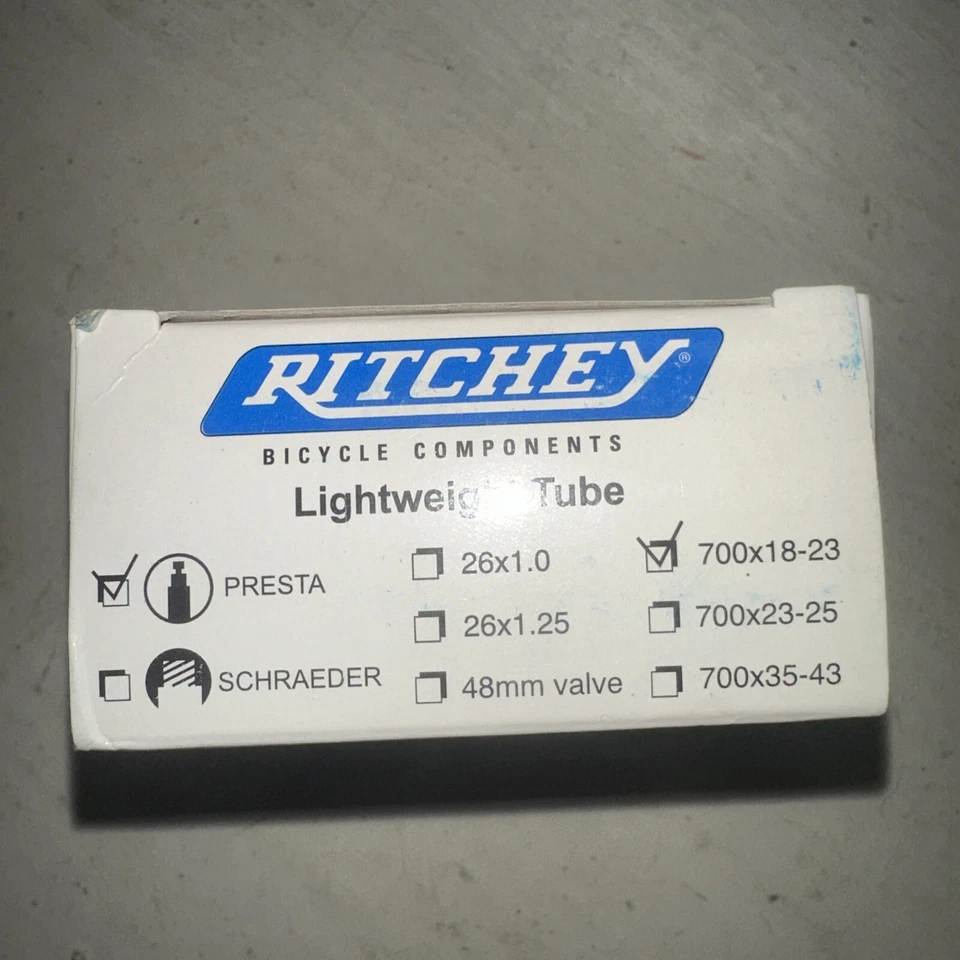 Tubo interior ligero RITCHEY 700 x 18-23 700c 24 mm válvula Presta TR repuesto Foto 4 de 4