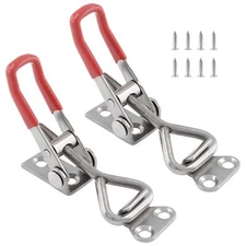 4Pack Pull Latch Clamp, Heavy Duty Toggle 390lbs Capacity, Adjustable Quick Draw
