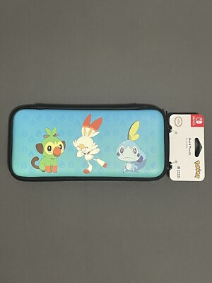 New Hori Nintendo Switch Pokémon Sword & Shield Hard Pouch Travel