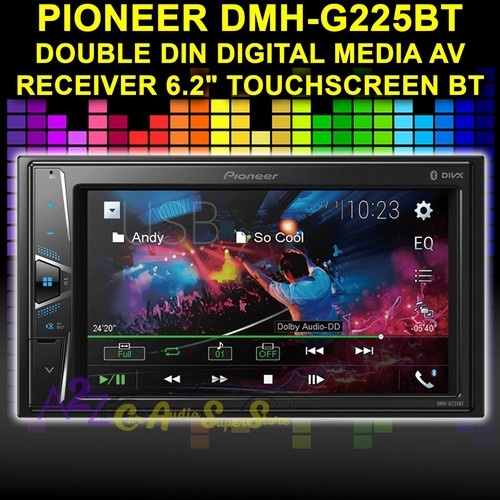 PIONEER DMHG225BT 2DIN DIGITAL MEDIA AV RECEIVER 6.2IN TOUCHSCREEN