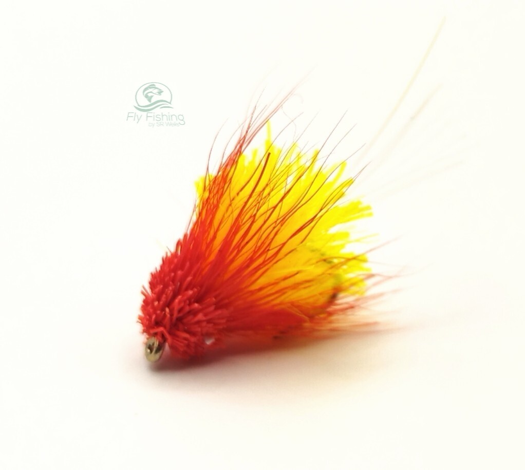 3 MUDDLER Blob Flies Orange BLOBS Dry Nymph LURES Trout FLY Fishing
