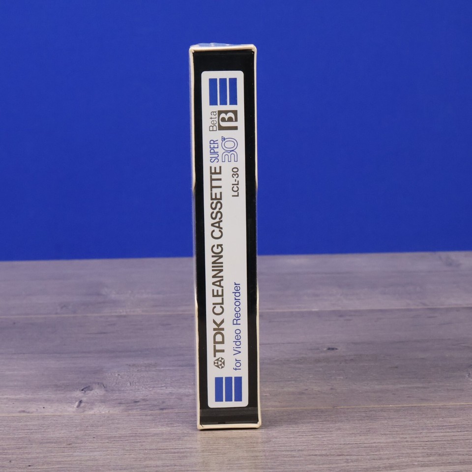 Vintage TDK LCL30 Betamax VCR Head Cleaning Cassette Tape Super 30