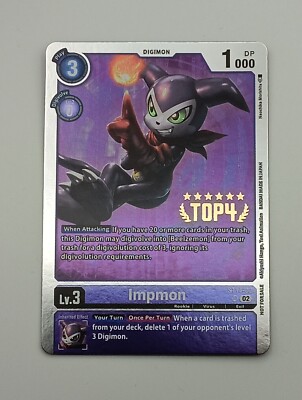 Digimon TCG Einzelkarte Impmon AA Top 4 NM