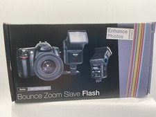 Vivitar SF-4000 Bounce Zoom Slave Flash - DSLR Camera Flash w/ Bracket in Box