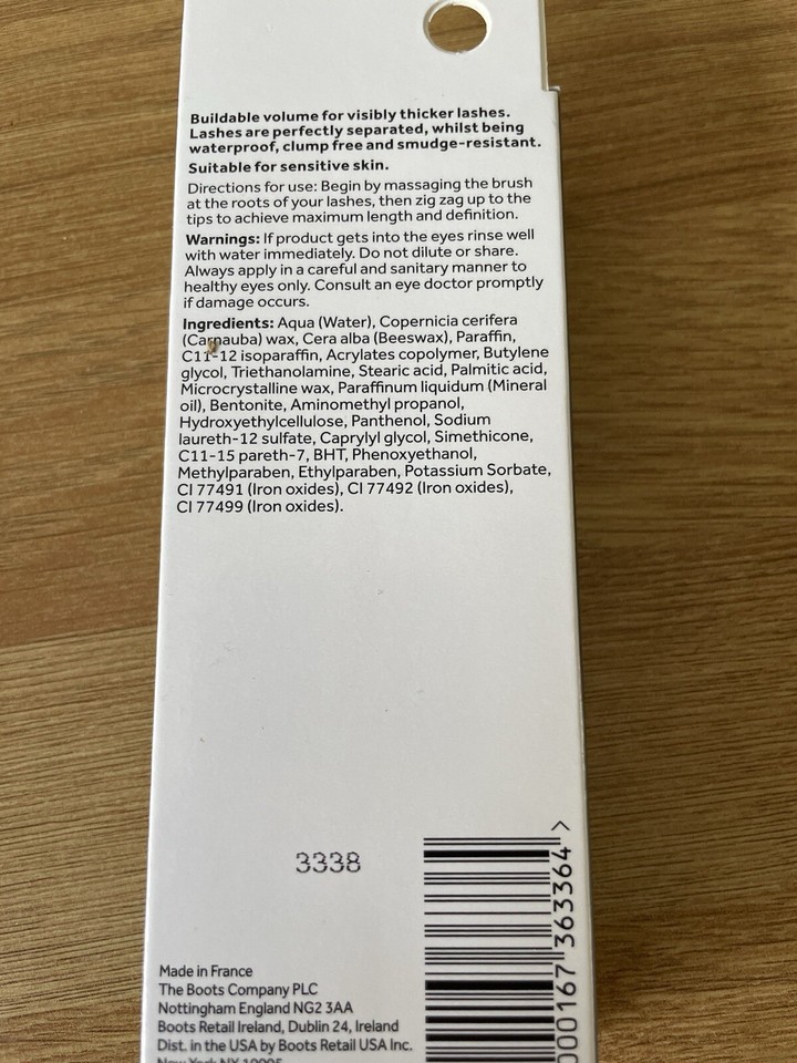 NO7 INTENSE VOLUME MASCARA waterproof brown/black BOXED eBay