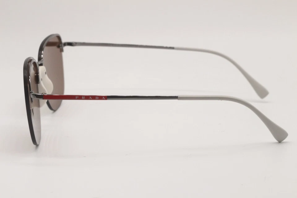 СОЛНЦЕЗАЩИТНЫЕ ОЧКИ PRADA SPORT SPS 53U 371-HD0 БЕЛЫЕ ЗЕРКАЛЬНЫЕ ПОДЛИННЫЕ ОПРАВЫ 57-13 - Изображение 3 из 4