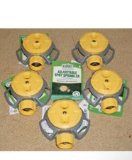 5 Expert Gardener Adjustable Spot Sprinkler w/ Metal Base Waters Up To 900 Sq Ft