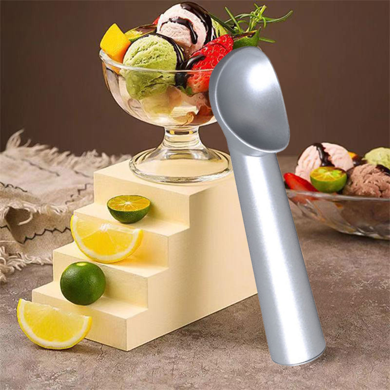 Heated Ice Cream Scoop Ice Cream Scooper Nonstick AntiFreeze Ice Cream