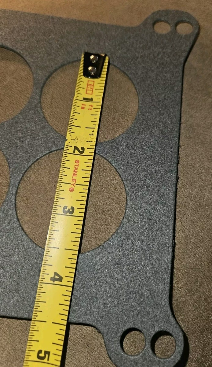 Pair Holley Edelbrock Carter AFB Ported/4 Hole Carb Base Gasket Carburetor 4BBL - Foto 5