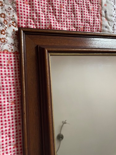 14x12 Wood & Gold Framed mirror vintage shabby chic style - Picture 11 of 15