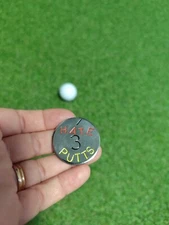 I HATE 3 PUTTS vol.2! Hand Made Stainless steel Golf Ball Marker