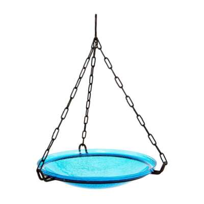 ACHLA Hanging Teal Crackle Bowl - CGB-H-14T
