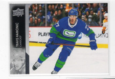 Travis Hamonic 21-22 Upper Deck Series 2 Base Common #424 Vancouver Canucks