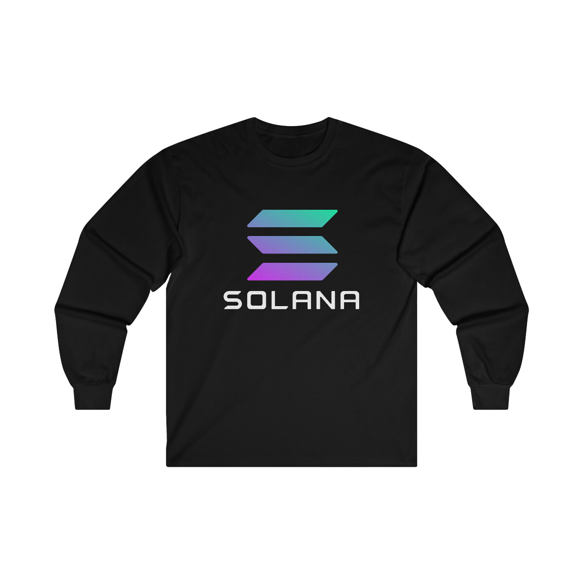 Solana SOL Unisex Ultra Cotton Long Sleeve Tee, Solana Crypto Token Shirt
