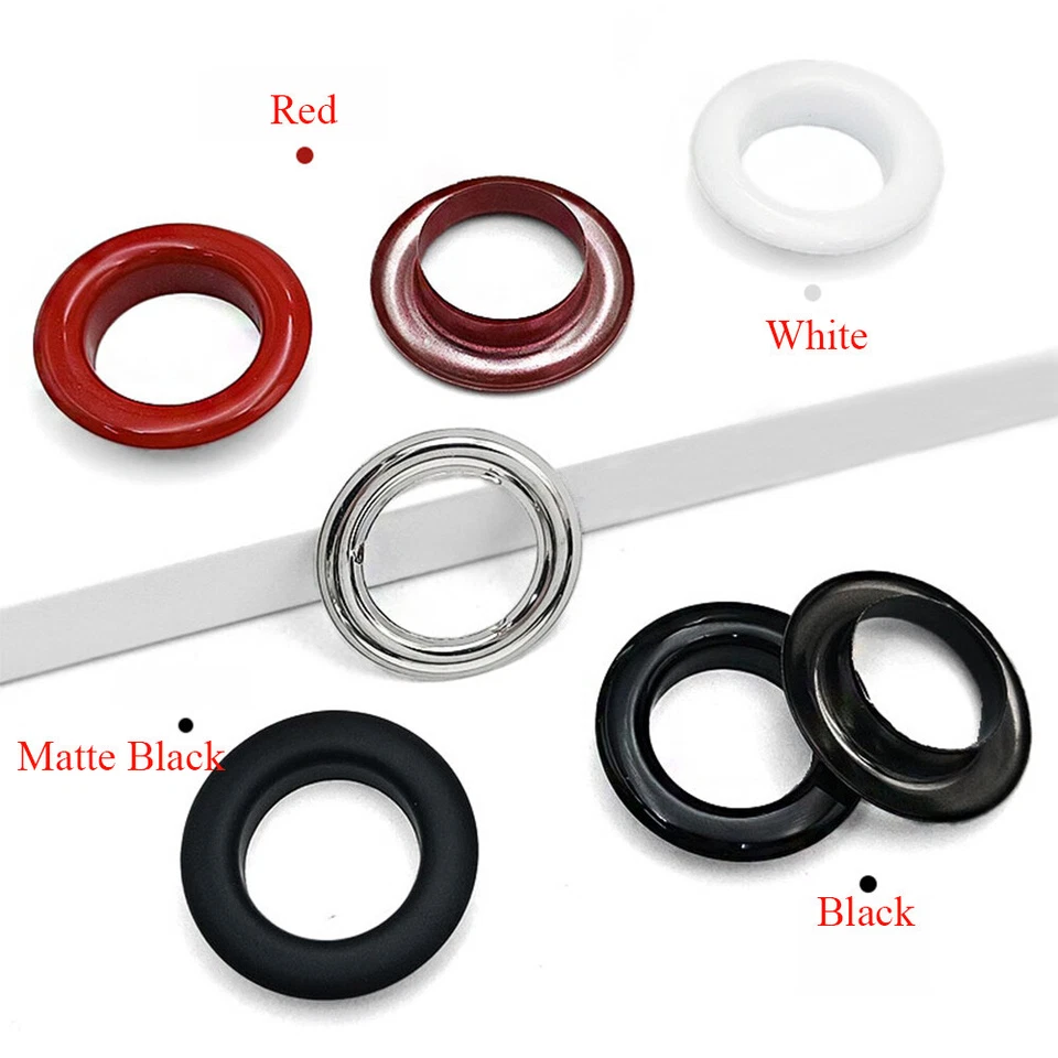 Juego de ojales de metal con arandela hágalo usted mismo ojal de reparación artesanal de cuero 20 25 30 40 mm Foto 3 de 4