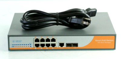 IC Realtime ICR-10G-8POE-Managed PoE Switch Tested/ Working o35