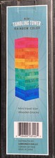 Mini Tumbling Tower Rainbow Color Wooden Blocks Travel Size