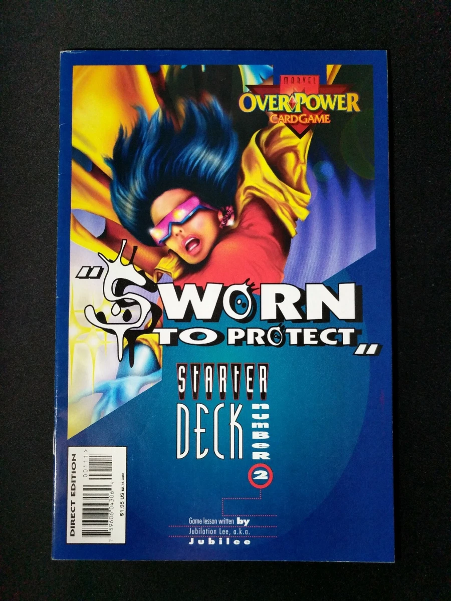 Marvel OverPower Card Game Jubilee Sworn to Protect Starter Deck Lesson #2 Comic